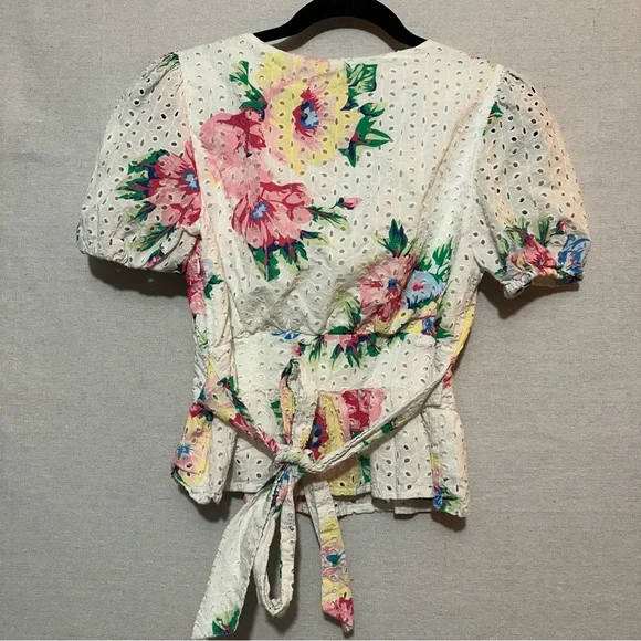 RTR Slate & Willow White Floral Top - size S - Picture 4 of 5